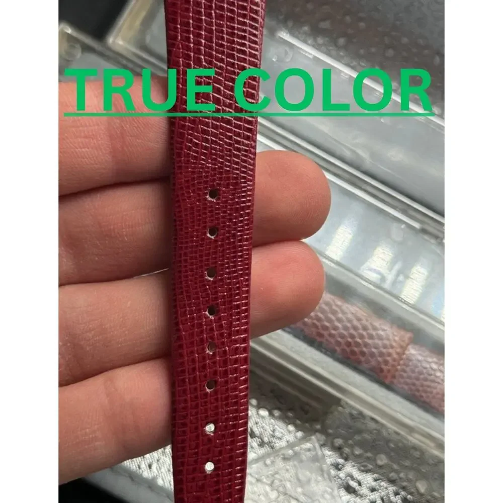 19mm Kreisler Burgundy NOS Vintage Watch Band & Gold-Tone Buckle